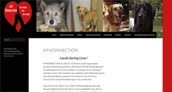 Desktop Screenshot of k9konnection.org